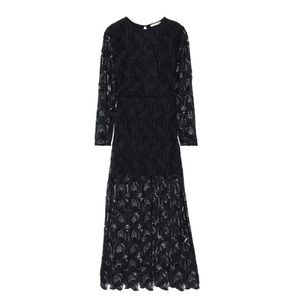 Maje Cutout Guipure Lace Maxi Dress Size 1